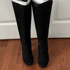 Calvin Klein Black Knee-High Boots